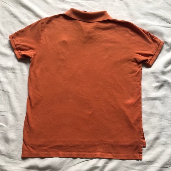 Ralph Lauren POLO Custom Fit Polo Shirt in Orange - Picture 7 of 8